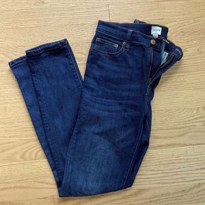 JCrew 9” rise size 27 skinny jeans